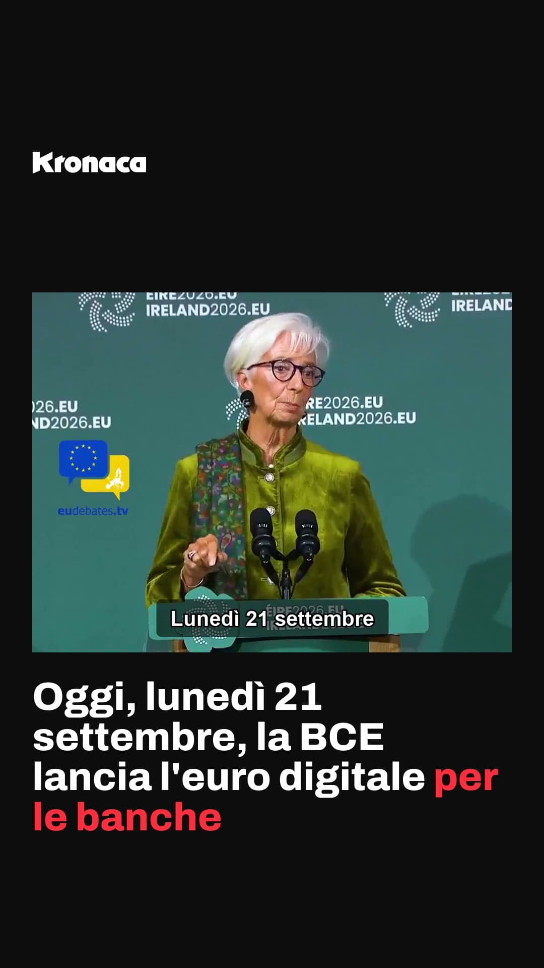 La BCE lancia l’euro digitale per le banche